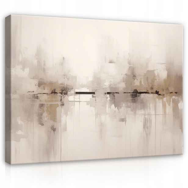 Obraz 100x75 Abstrakce Minimalismus Klid Elegance Textura Neutrální