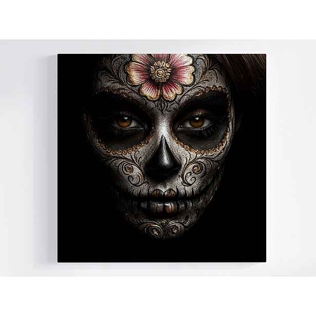 Obraz Na Plátně Canvas Portrét Svátek Zemřelých Mexiko La Catrina 50x50