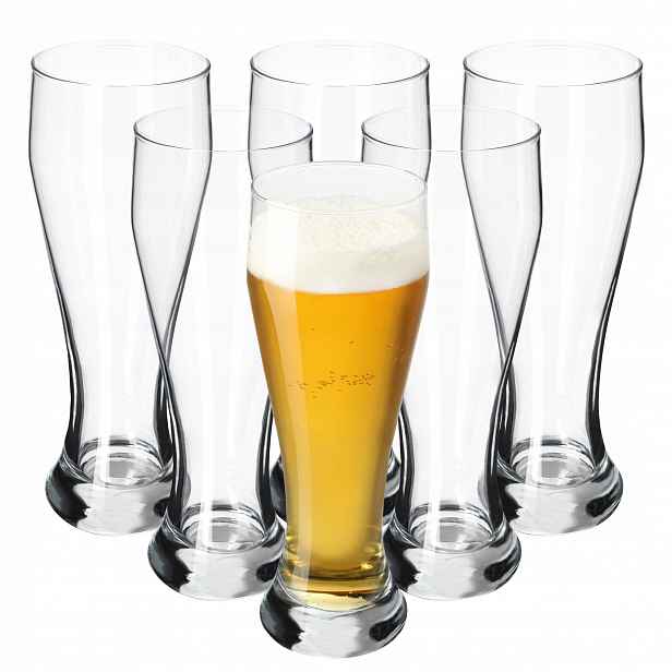 Pivní Krýgle Vysoké Sklenice Pokale 665 Ml 6 Ks