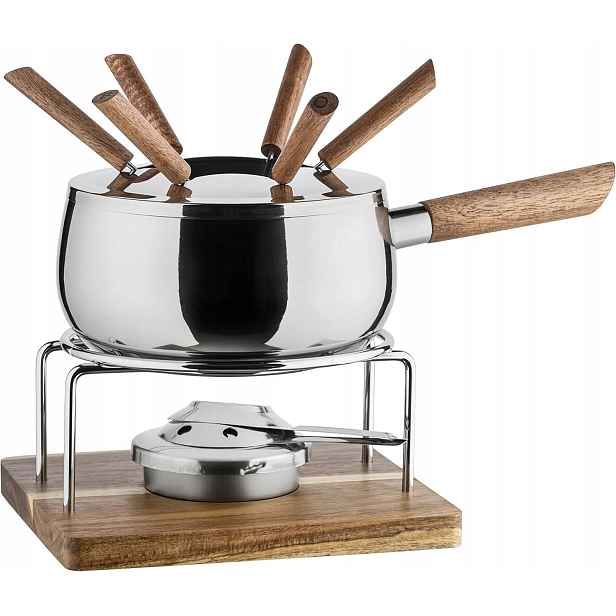 Sada Na Fondue Pro 6 Osob 10DÍLNÁ Sada Z Oceli