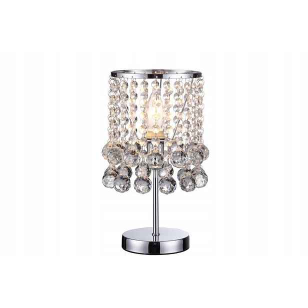 Stolní lampa London Crystal glamour chromovaná 1xE14 40W Reality