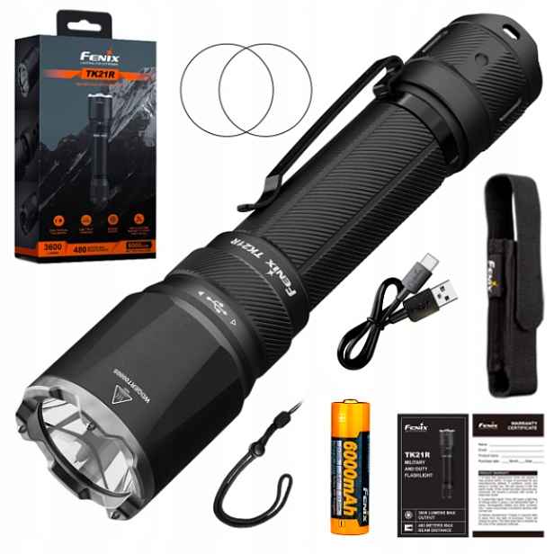 Taktická Led svítilna Fenix TK21R černá