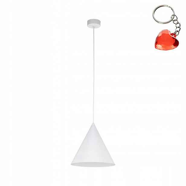 Stropní lampa Převis Bílá Plast Cono E27 Vyměnitelný zdroj Tk Lighting
