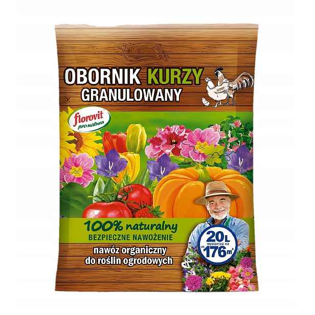 Oborník Kurzy Florovit Organické hnojivo, přírodní Grupa Inco granulát 20 l