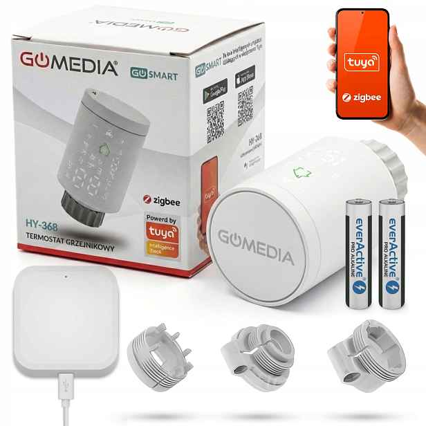 Termostatická Kartuše radiátoru Aplikace Tuya Smart Brána Zigbee Baterie