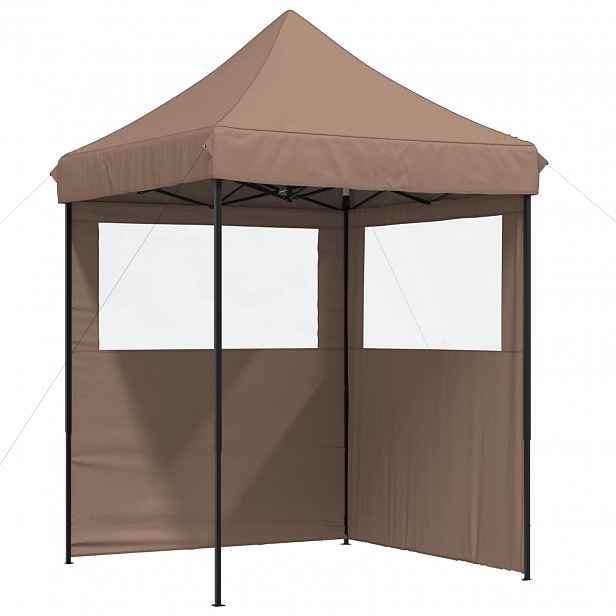 vidaXL Party Stan 200 x 200 x 306 cm Hnědá Oxford látka