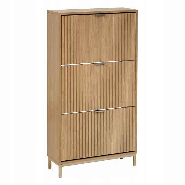 Botník Mdf Hnědá 63 X 24 X 131,5 CM S Nastavitelnými Policemi