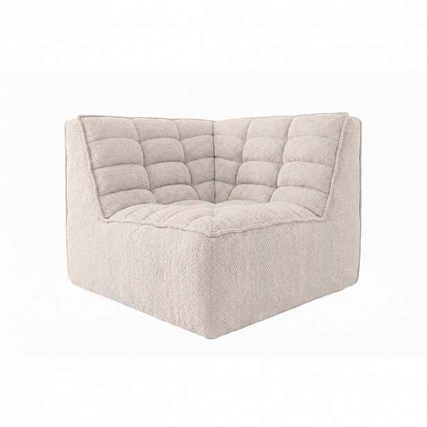 Kaiser Möbel ROHOVÝ MODUL, plyšová tkanina Pop, Ice, LAZY