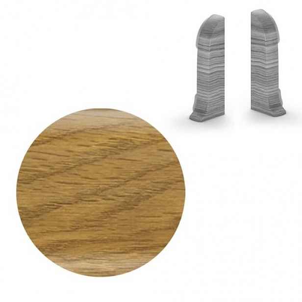 Koncovka k soklu Naturel dub Aljaška , PVC délka 0,5 cm, výška hrany 56 mm, NATNGTK37