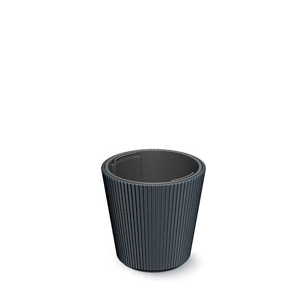 Prosperplast Květináč MILLA VI antracitový, varianta 34,9 cm