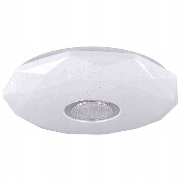 Stropní Svítidlo diamant 39 cm s dálkovým ovládáním a hvězdným efektem do ložnice Polux