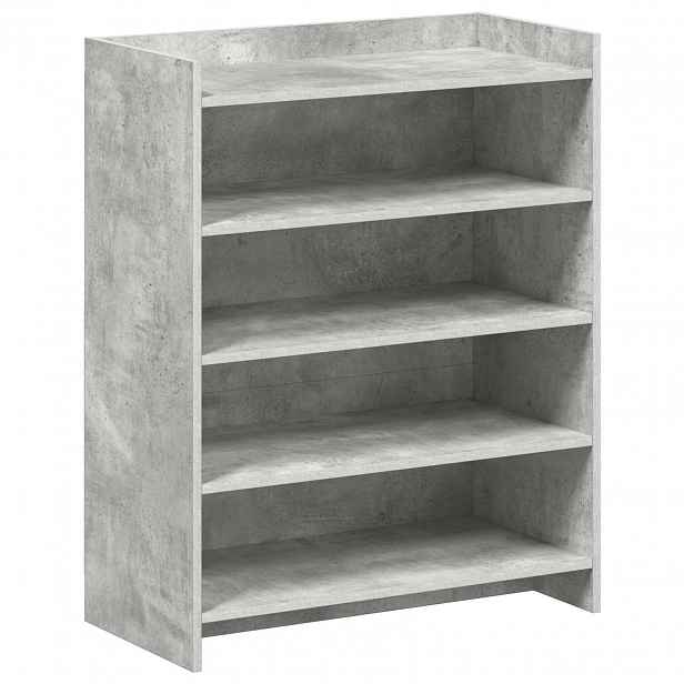 vidaXL Skříň na obuv Betonově šedá 73,5 x 36 x 92 cm Kompozitní dřevo