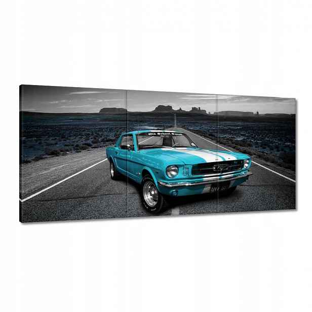 Obrazy 210x100 Modrý Ford Mustang