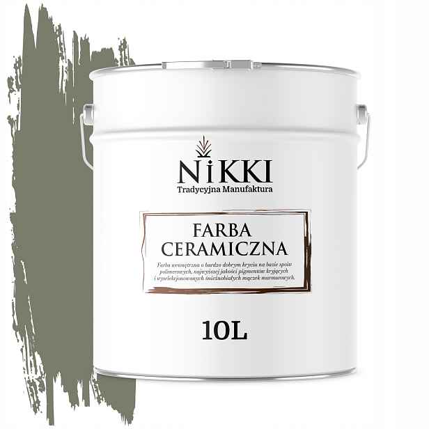 Barva Na Stěny Keramická Barva Khaki Tmavá H1720 Hluboká Matná Na Stěny 10 L