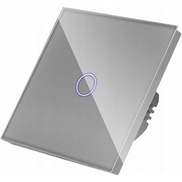 Dotykový Spínač Světla Jednoduchý Inteligentní Šedý WiFi Bl S N