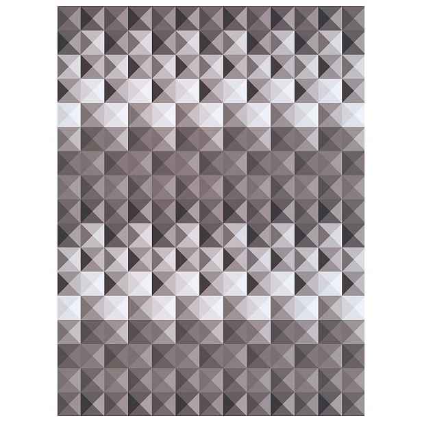 Fototapeta Monochromatické trojúhelníky geometrie šedá 184x254 vinylová lepidlo