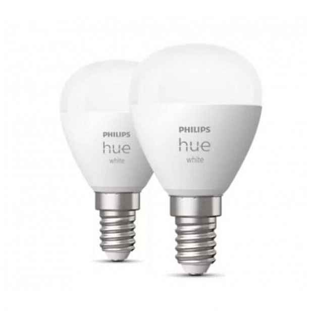 Philips Hue White - Chytrá LED žárovka E14, 470 lm, teplá bílá, 2 ks 929002440604