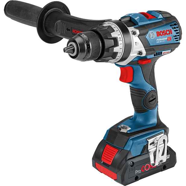Šroubovák vrtací s příklepem AKU Bosch GSB 18V-110 C L-BOXX