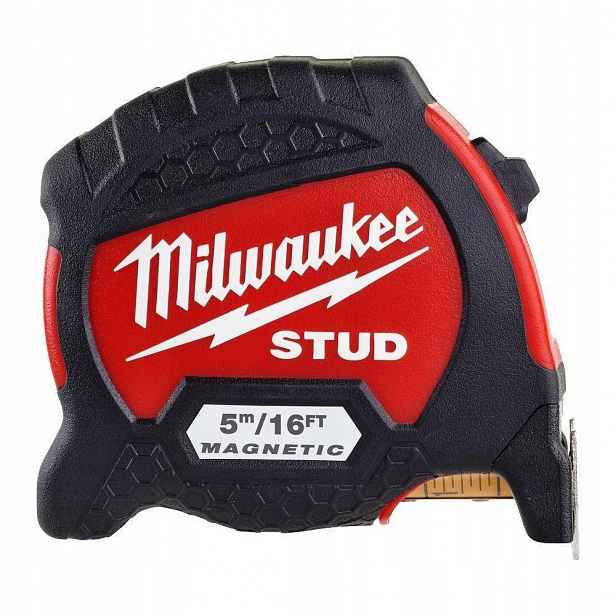 Svinovací metr 5 m, magnetický metr Milwaukee STUD2 5 m, odměrka