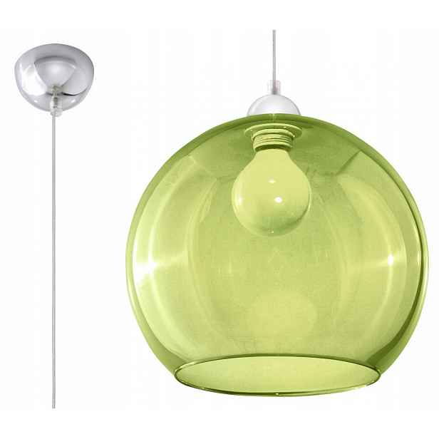 Závěsná lampa Ball zelená Sollux