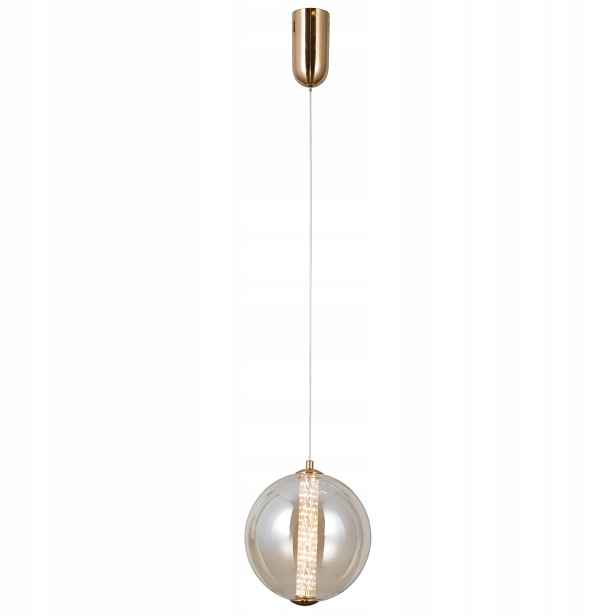 Závěsná stropní lampa nad stůl a kuchyňský jídelní ostrov Led zlatá Butero 1