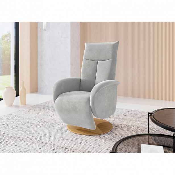 Sit & More RELAXAČNÍ KŘESLO, textil, barvy stříbra