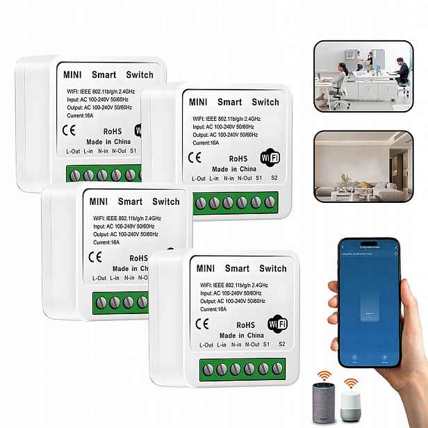 Bezdrátový Reléový Vypínač WiFi modul Smart 16A