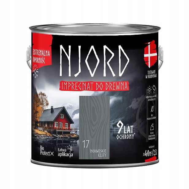 Njord Ochranná A Dekorativní Impregnace Na Dřevo 2,5 L, Norské Útesy