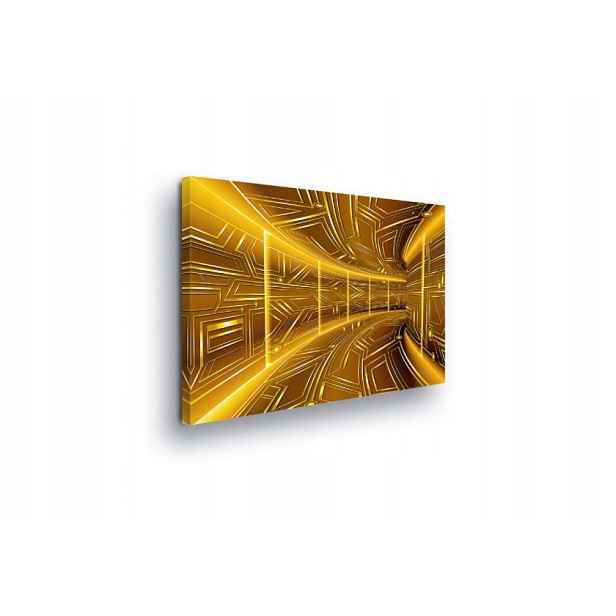 Obraz 80x60 Zlatý tunel v kanceláři high-tech Perspektiva technologie