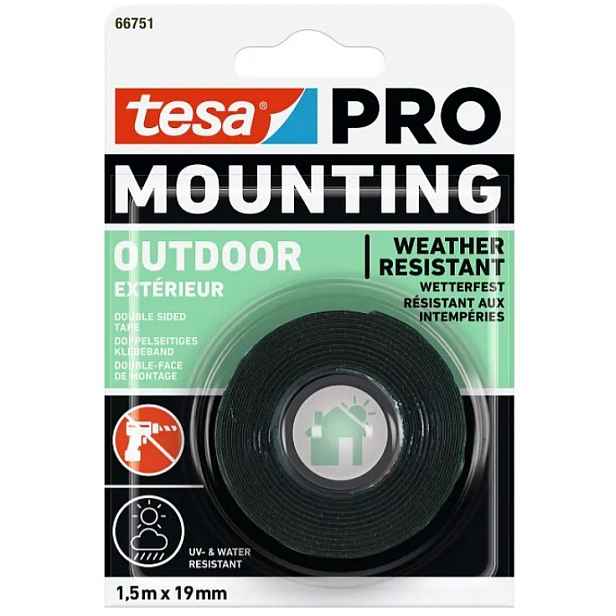 Páska oboustranná Tesa PRO Mounting OUTDOOR 19 mm/1,5 m