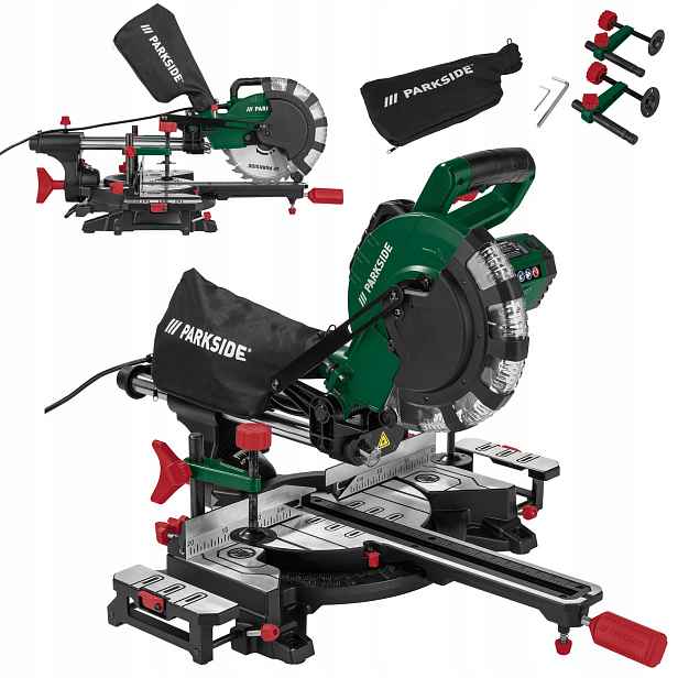 Pokosová Pila Pila Na Dřevo Parkside Pzks C3 2000W 210 MM Pokosová Pila Laserová