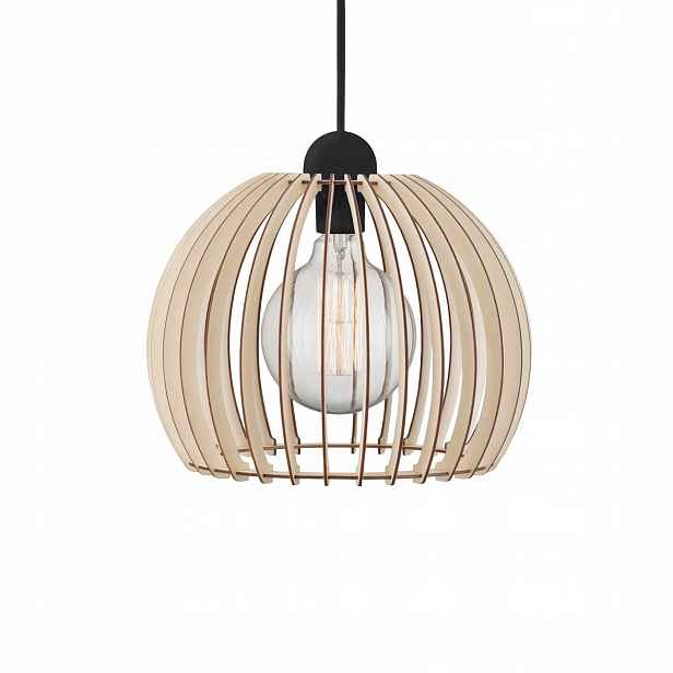 Závěsná stropní lampa Chino Béžová 60W E27 Dřevo Nastavitelná Výška Nordlux