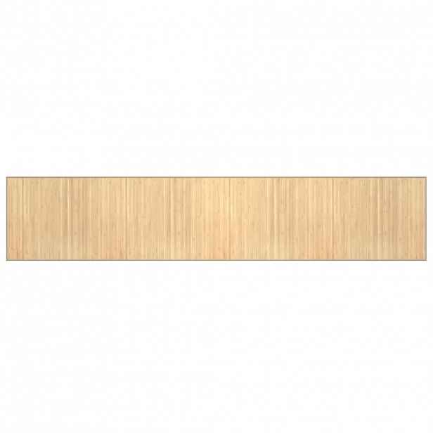 vidaXL Koberec obdélníkový světle přírodní 80 x 400 cm bambus