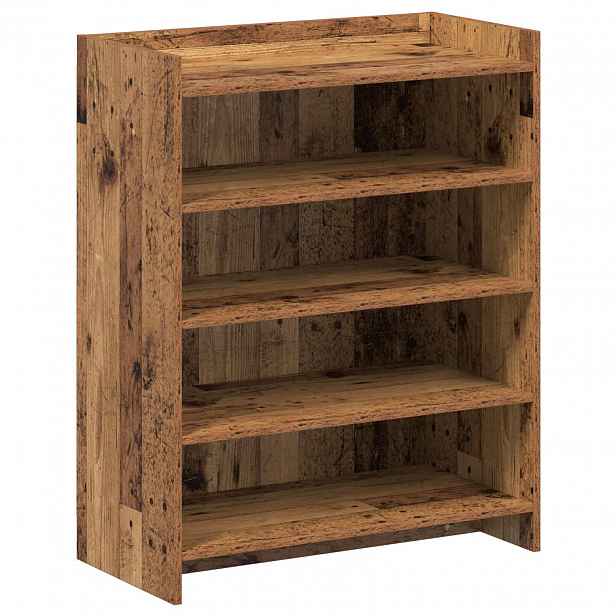 vidaXL Skříň na obuv Staré dřevo 73,5 x 36 x 92 cm Kompozitní dřevo
