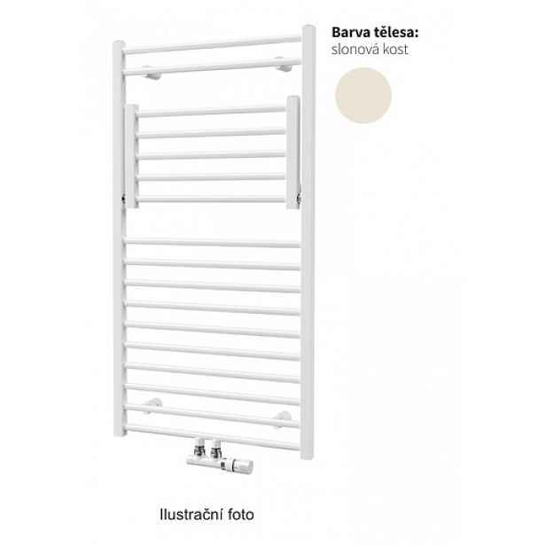 Radiátor kombinovaný Isan Flexi 95,5x60 cm slonová kost DFLE09550600SM04