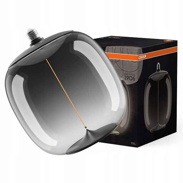 Led žárovka E27 12W 35W 400lm 1800K kouřová Filament Vintage 1906 Osram