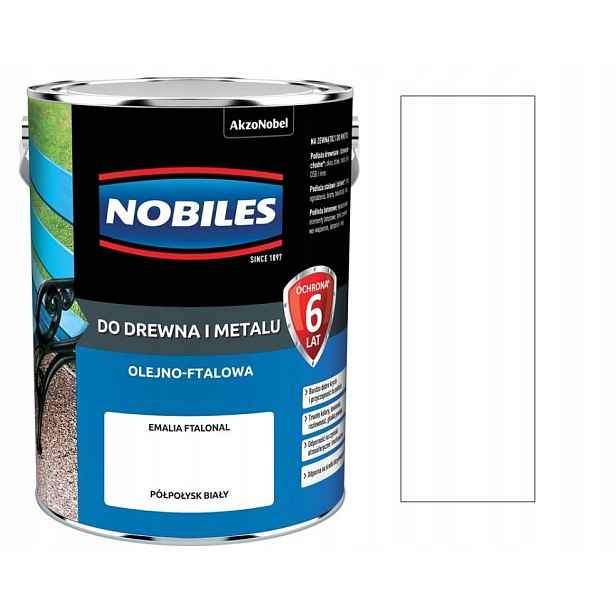 Nobiles Ftalonal Na Dřevo A Kov 5L Bílý