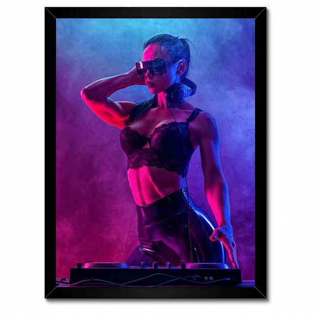 Plakáty v rámu 30x40 DJka Žena Dj Dým Pár