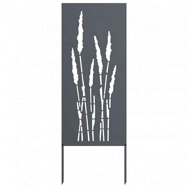 vidaXL Soukromí na zahradě Antracit 50 x 140 cm Studeně válcovaná ocel