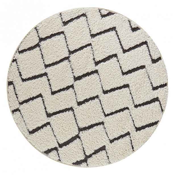Béžovo-černý koberec Mint Rugs Handira, ⌀ 160 cm