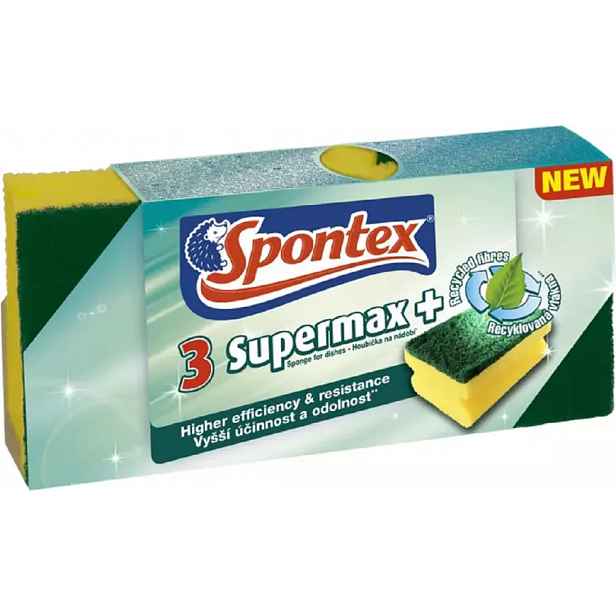 Supermax+ profilovaná houbička 3ks 19500119