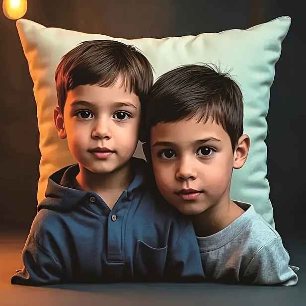 TEMU 1 Personalizovaný povlak na polštář s fotografií, Vlastní dárek, Vyrobeno z měkkého polyesterového materiálu, Jednostranný tisk, Lze navrhnout