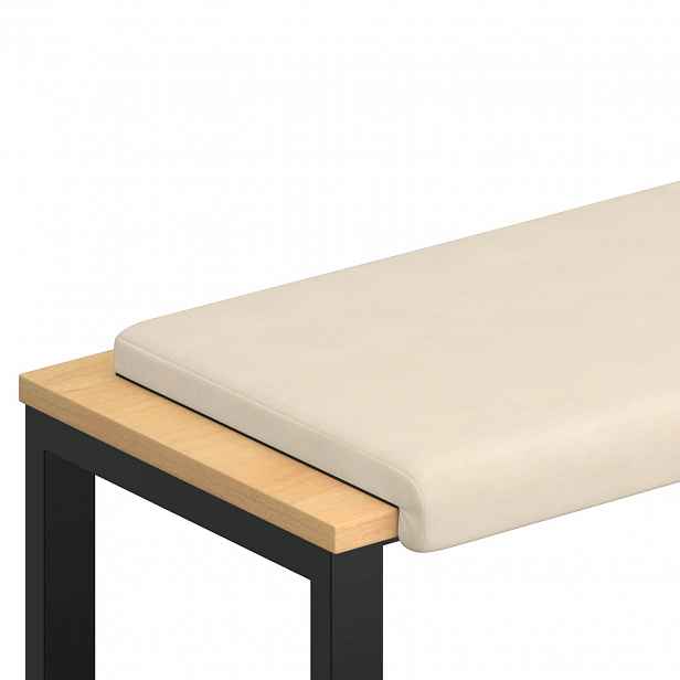 vidaXL Polštář na lavici Mikrovlákno Béžová Hloubka 35 cm