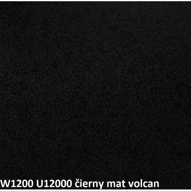 ArtExt Pracovní deska - 38 mm 38 mm: Černý Mat Volcan W 1200 - U12000