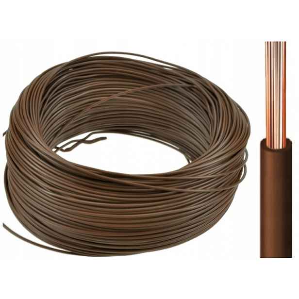 Kabel Lgy 2,5 2,5 mm 2,5 mm2 hnědý kotouč 100 m