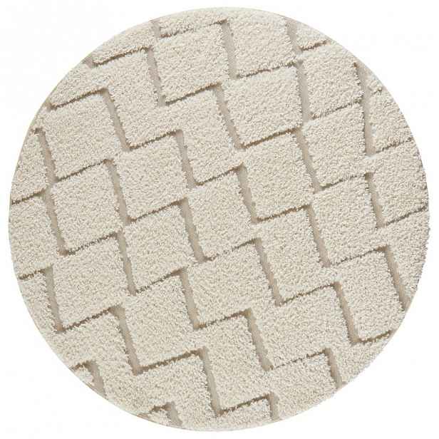 Krémový koberec Mint Rugs Handira, ⌀ 160 cm