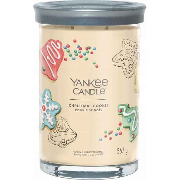 Vánoční sušenka Yankee Candle Signature skleněná svíčka 2 knoty