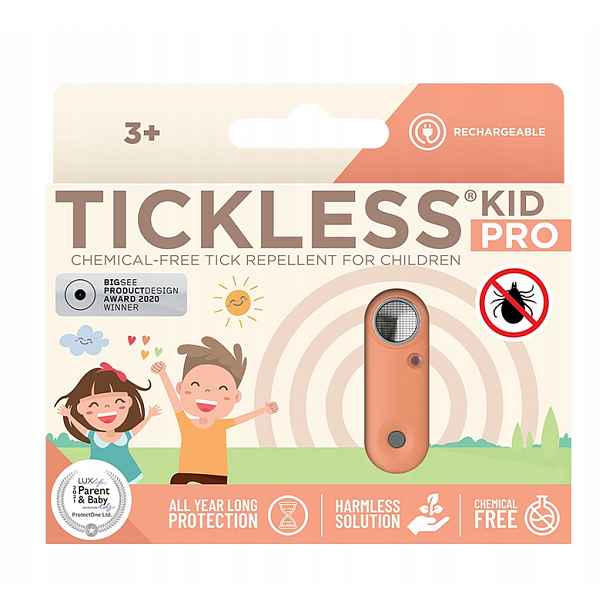 Ochranné zařízení proti klíšťatům Tickless Kid Pro s možností nabíjení