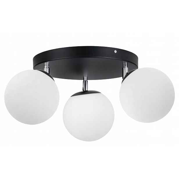 Závěsná Lampa Stropní Svítidlo Stropní Lustr Loft Skleněné Stínidlo Koule Na 3 Led E27