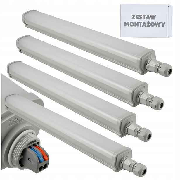 stropní svítidlo Led Philips do garáže 15W 60 cm 1800lm Hermetická 4000K 4x